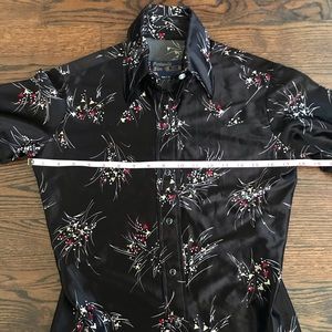 Vtg 70s Panhandle Slim Disco Western Shirt Mens M